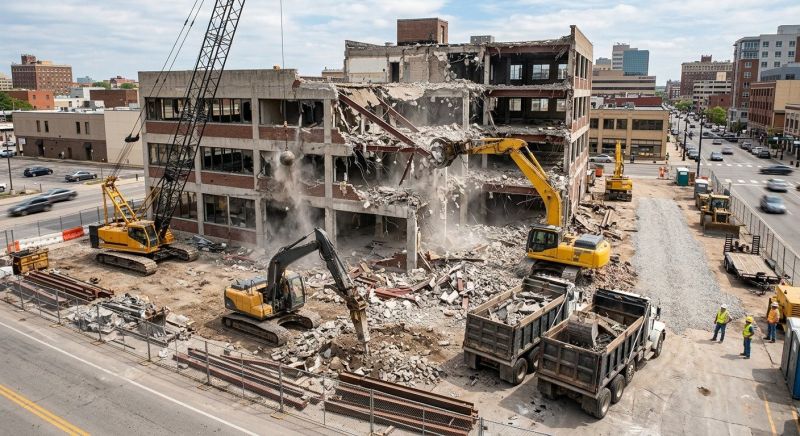 Commercial Building Removal in Sacramento, CA