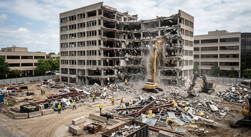 Commercial Property Demolition in Katy, TX
